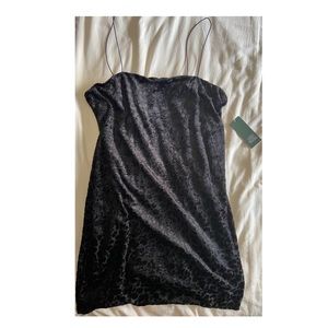 Black Leopard Mini Dress